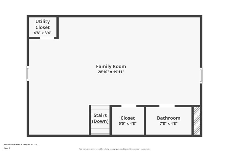 1,920/Mo, 146 Willowbrook Cir Clayton, NC 27527 Floor Plan View 3