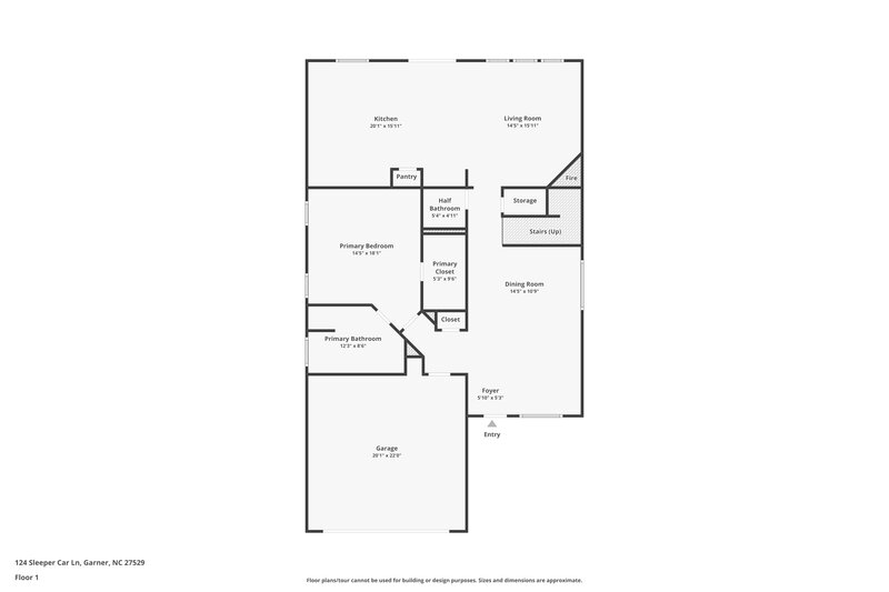 3,550/Mo, 124 Sleeper Car Ln Garner, NC 27529 Floor Plan View