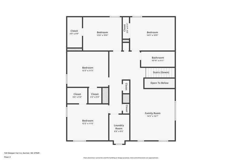 3,550/Mo, 124 Sleeper Car Ln Garner, NC 27529 Floor Plan View 2