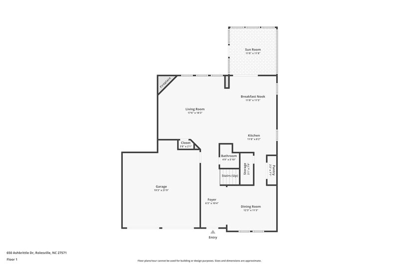1,890/Mo, 650 Ashbrittle Dr Rolesville, NC 27571 Floor Plan View