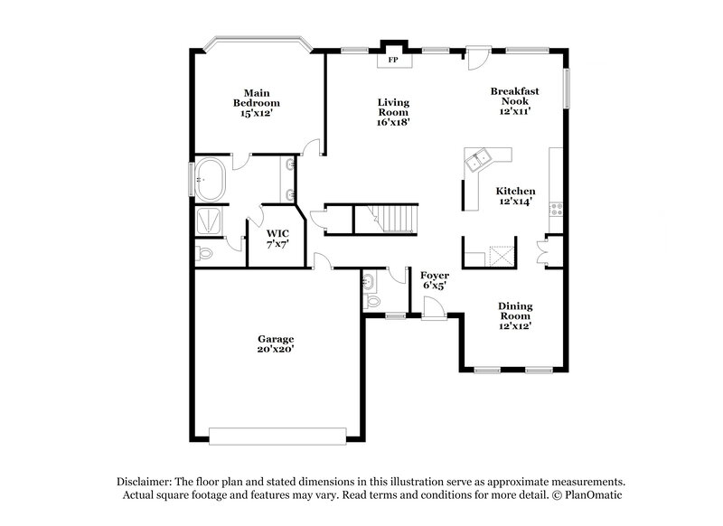 2,625/Mo, 1533 Lindenberg Sq Wake Forest, NC 27587 Floor Plan View