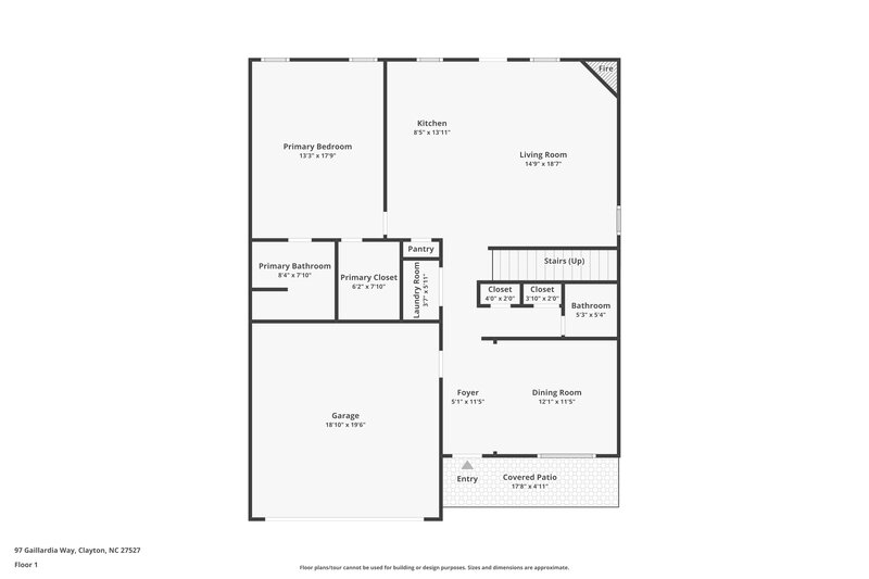 2,325/Mo, 97 Gaillardia Way Clayton, NC 27527 Floor Plan View