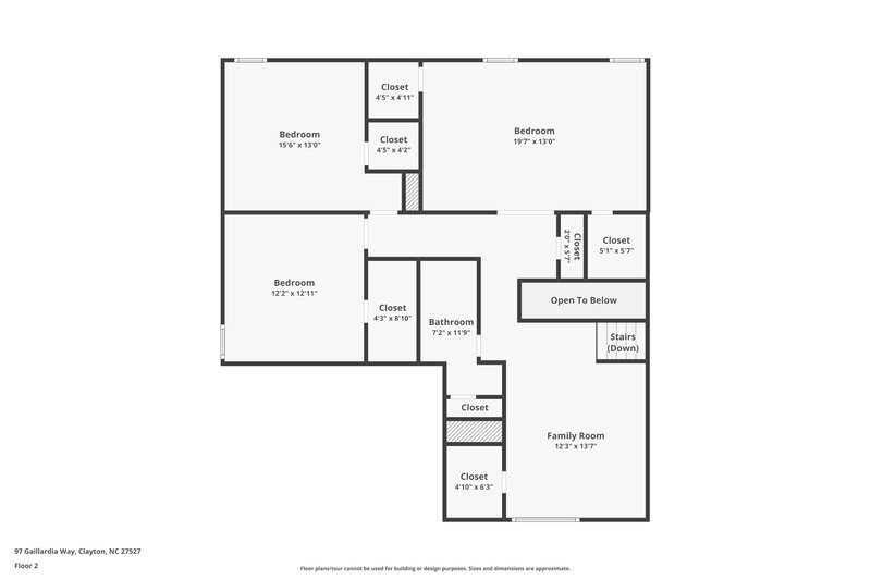 2,325/Mo, 97 Gaillardia Way Clayton, NC 27527 Floor Plan View 2