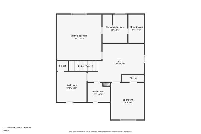 2,700/Mo, 195 Callahan Trail Garner, NC 27529 Floor Plan View 2