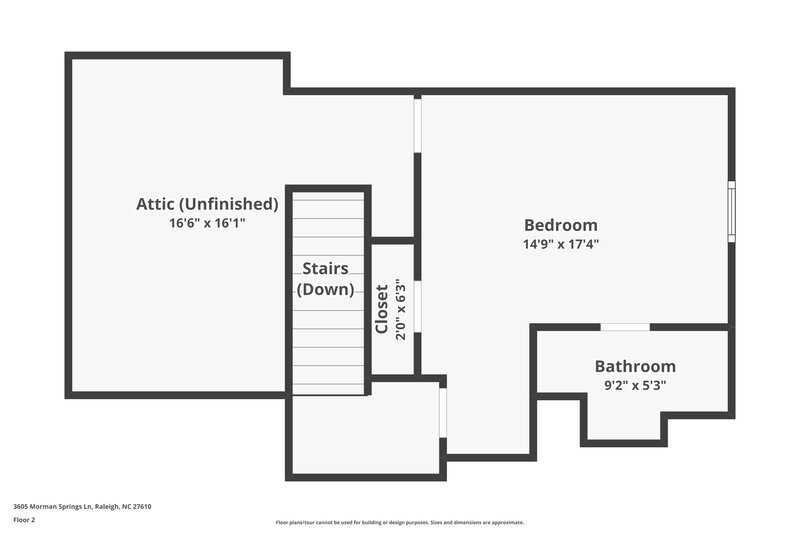 2,420/Mo, 3605 Morman Springs Lane Raleigh, NC 27610 Floor Plan View 2
