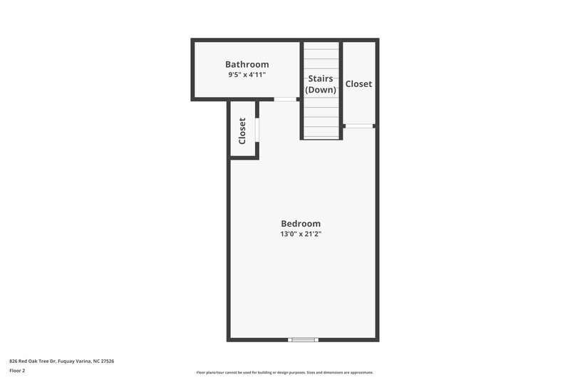 1,835/Mo, 826 Red Oak Tree Drive Fuquay Varina, NC 27526 Floor Plan View 2