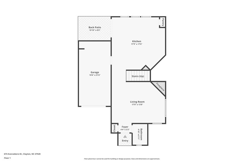 1,715/Mo, 674 Averasboro Drive Clayton, NC 27520 Floor Plan View
