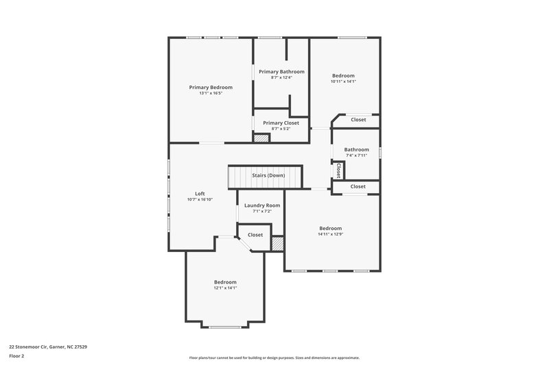 2,360/Mo, 22 Stonemoor Circle Garner, NC 27529 Floorplan View 2