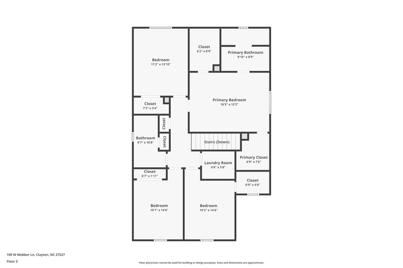 2,115/Mo, 109 W Webber Lane Clayton, NC 27527 Floor Plan View 2