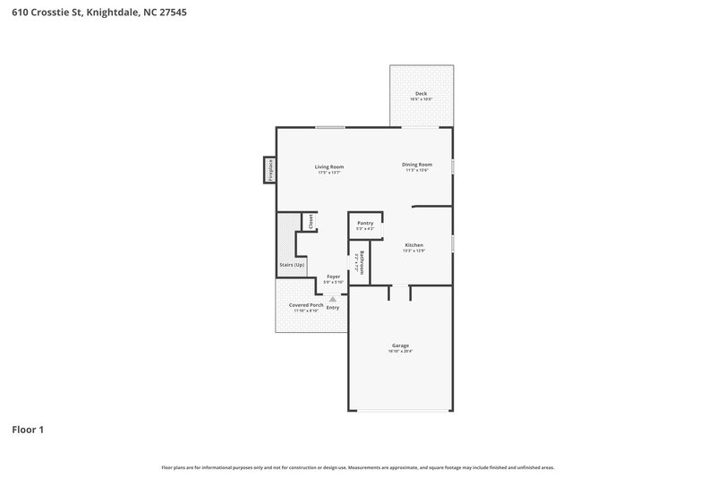 1,945/Mo, 610 Crosstie Street Knightdale, NC 27545 Floor Plan View
