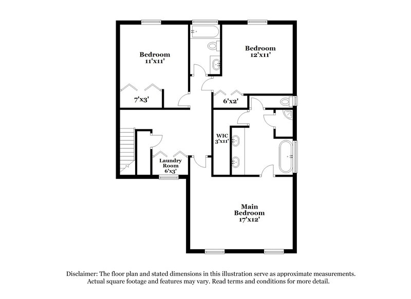 1,900/Mo, 610 Crosstie Street Knightdale, NC 27545 Floorplan View 2