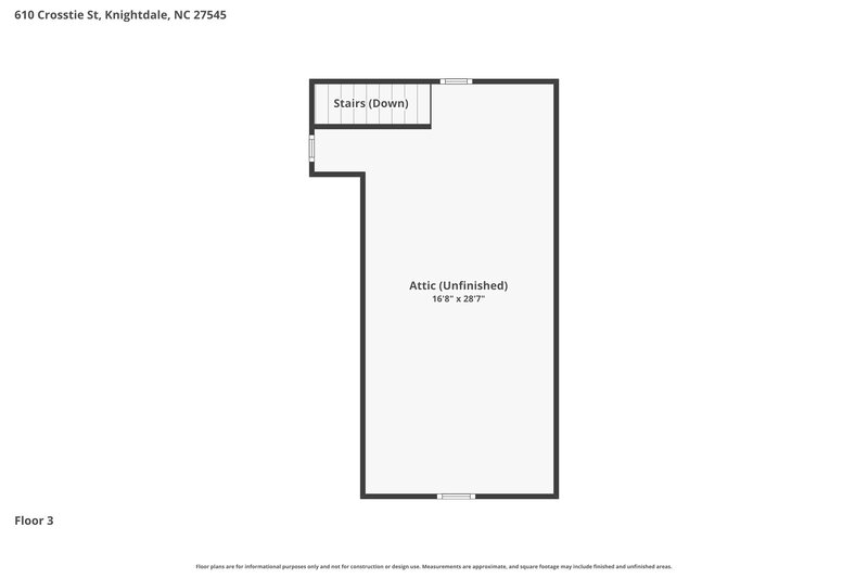 1,945/Mo, 610 Crosstie Street Knightdale, NC 27545 Floor Plan View 3