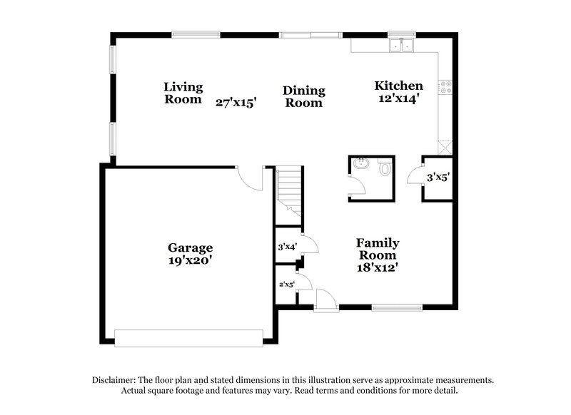 2,200/Mo, 3729 Chancellorsville Court Raleigh, NC 27610 Floor Plan View
