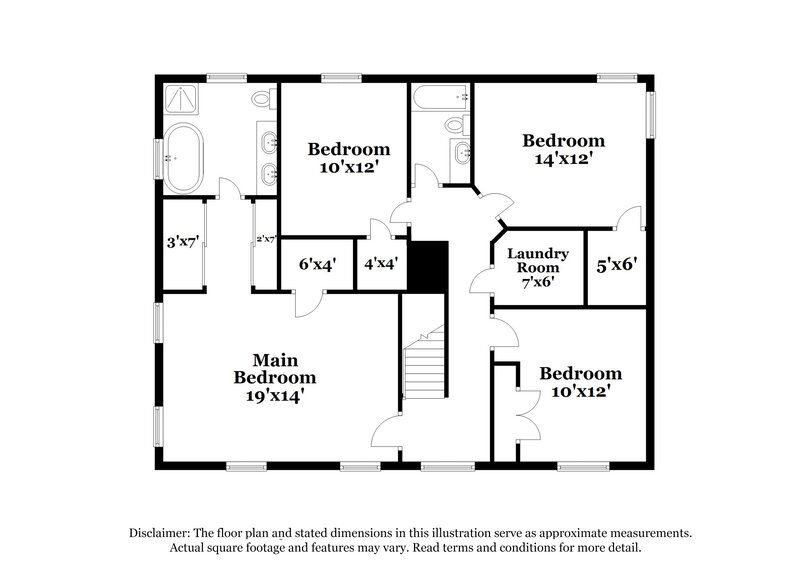 2,200/Mo, 3729 Chancellorsville Court Raleigh, NC 27610 Floor Plan View 2