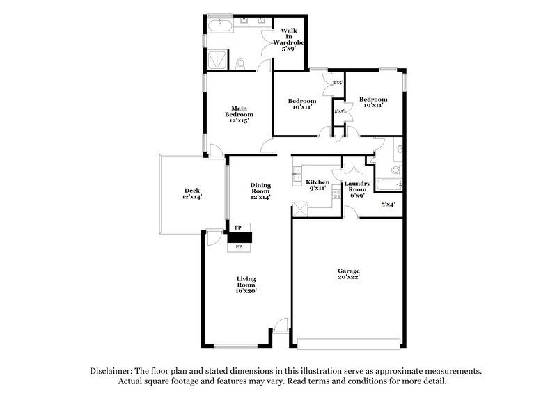 1,830/Mo, 407 Westminster Drive Clayton, NC 27520 Floor Plan View