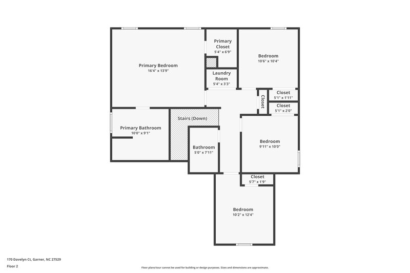 1,895/Mo, 170 Davelyn Court Garner, NC 27529 Floor Plan View 2