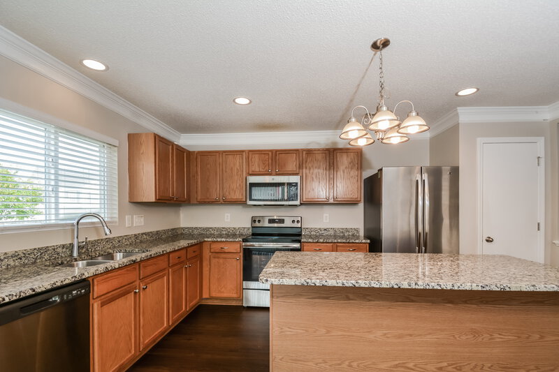 2,750/Mo, 3645 Brittlebank Drive Raleigh, NC 27610 Kitchen View