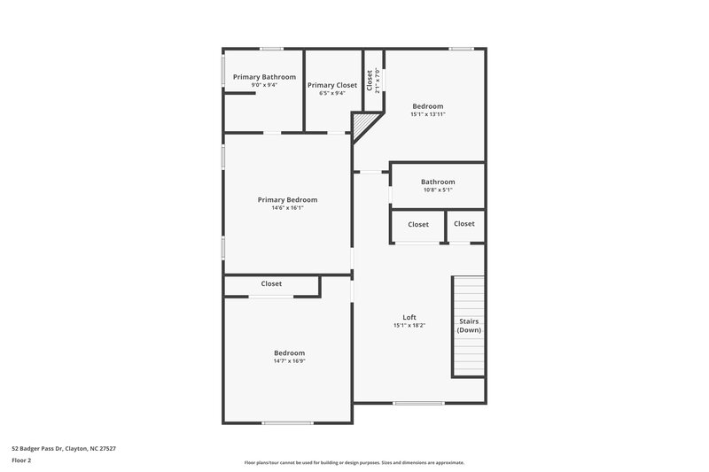 1,720/Mo, 52 Badger Pass Drive Clayton, NC 27527 Floor Plan View 2