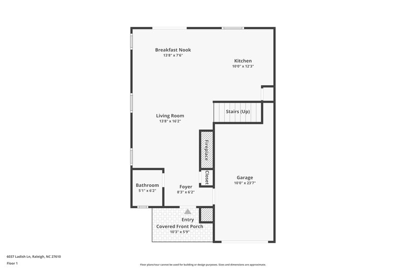 1,830/Mo, 6037 Ladish Ln Raleigh, NC 27610 Floor Plan View