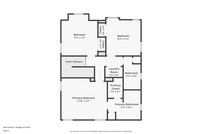 1,830/Mo, 6037 Ladish Ln Raleigh, NC 27610 Floor Plan View 2