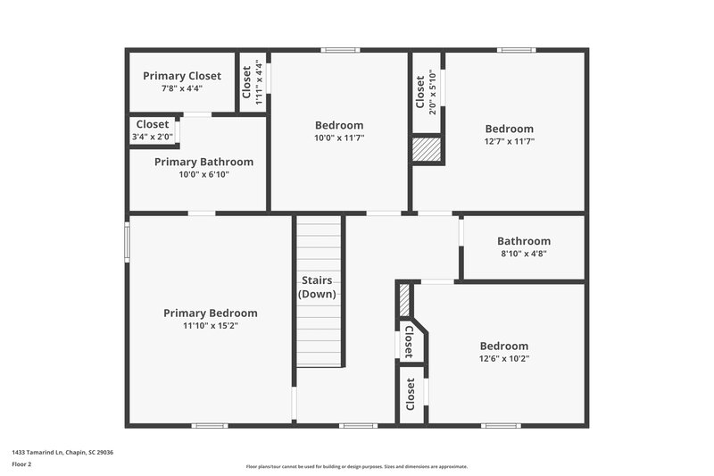 1,870/Mo, 1433 Tamarino Drive Raleigh, NC 27610 Floor Plan View 2