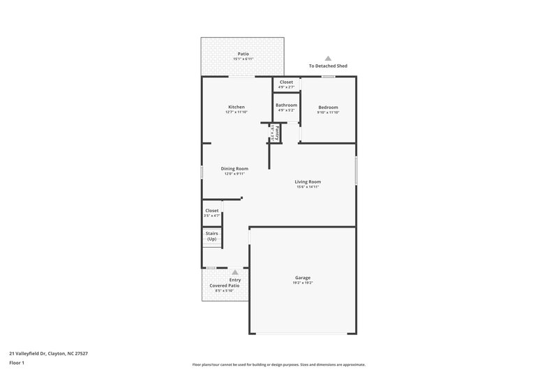 1,970/Mo, 21 Valleyfield Drive Clayton, NC 27527 Floor Plan View 2