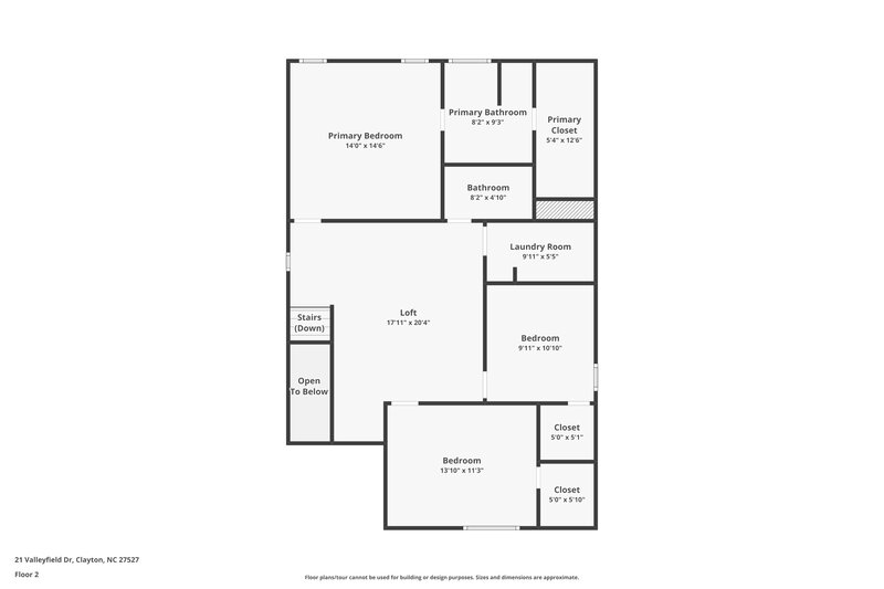 1,970/Mo, 21 Valleyfield Drive Clayton, NC 27527 Floor Plan View 3