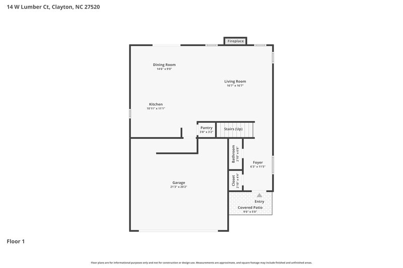 2,150/Mo, 14 W Lumber Court Clayton, NC 27520 Floor Plan View