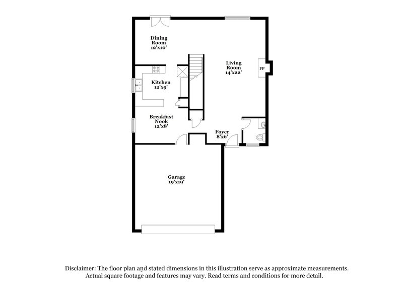 2,120/Mo, 1513 Clover Ridge Court Raleigh, NC 27610 Floor Plan View