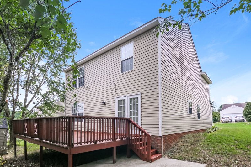 2,120/Mo, 1513 Clover Ridge Court Raleigh, NC 27610 Rear View
