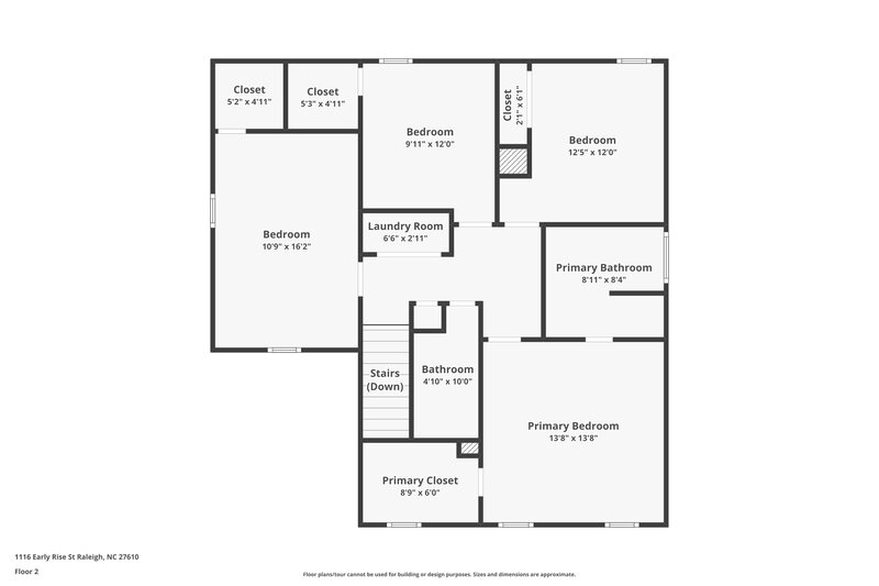 1,800/Mo, 1116 Early Rise Street Raleigh, NC 27610 Floor Plan View 2