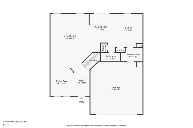 2,135/Mo, 42 Cordova St Clayton, NC 27527 Floor Plan View