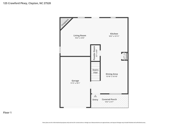 1,860/Mo, 125 Crawford Parkway Clayton, NC 27520 Floor Plan View 2