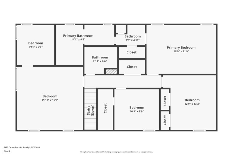 2,700/Mo, 2425 Canvasback Court Raleigh, NC 27616 Floor Plan View