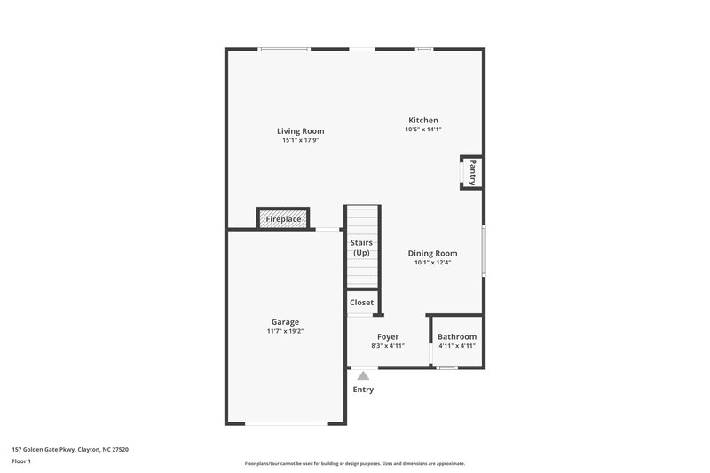 2,780/Mo, 157 Golden Gate Parkway Clayton, NC 27520 Floor Plan View