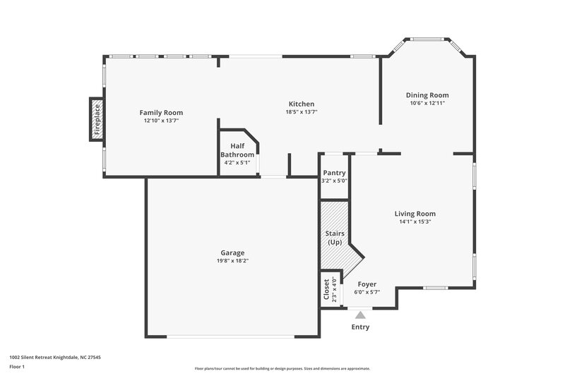 2,070/Mo, 1002 Silent Retreat Knightdale, NC 27545 Floor Plan View
