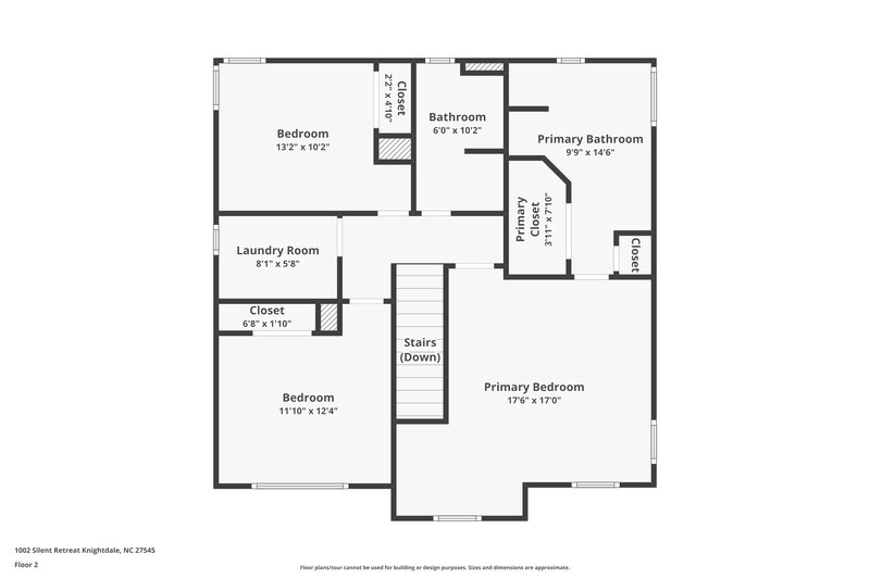 2,070/Mo, 1002 Silent Retreat Knightdale, NC 27545 Floor Plan View 2