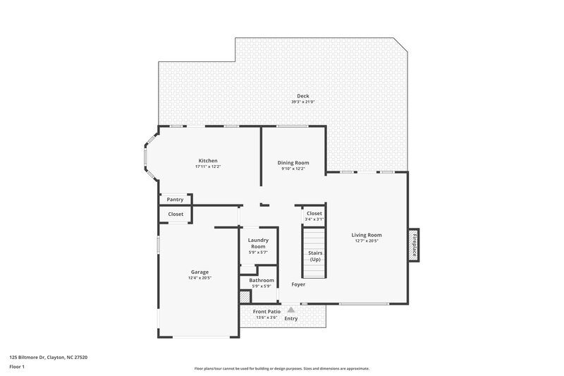 1,845/Mo, 125 Biltmore Dr Clayton, NC 27520 Floor Plan View
