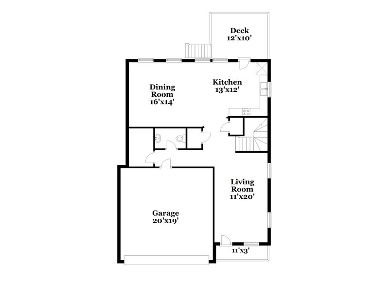 2,160/Mo, 4005 Bearmont Place Raleigh, NC 27610 Floor Plan View