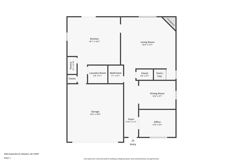 2,010/Mo, 5022 Gailardia Dr Zebulon, NC 27597 Floorplan View