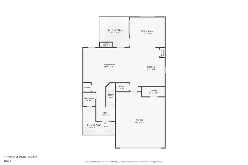 2,030/Mo, 44 Jonalker Court Clayton, NC 27520 Floor Plan View