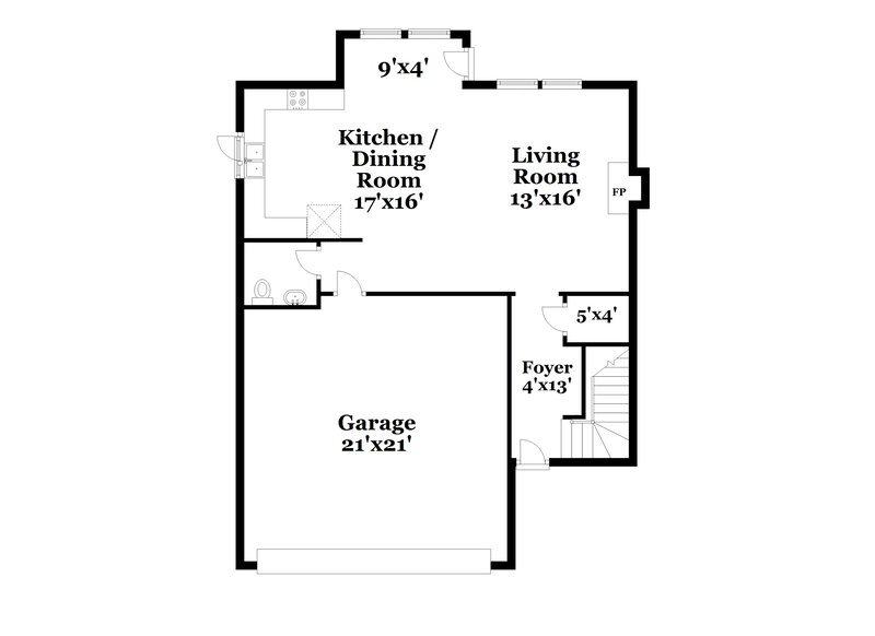 1,975/Mo, 2808 Smooth Stone Trl Raleigh, NC 27610 Floor Plan View