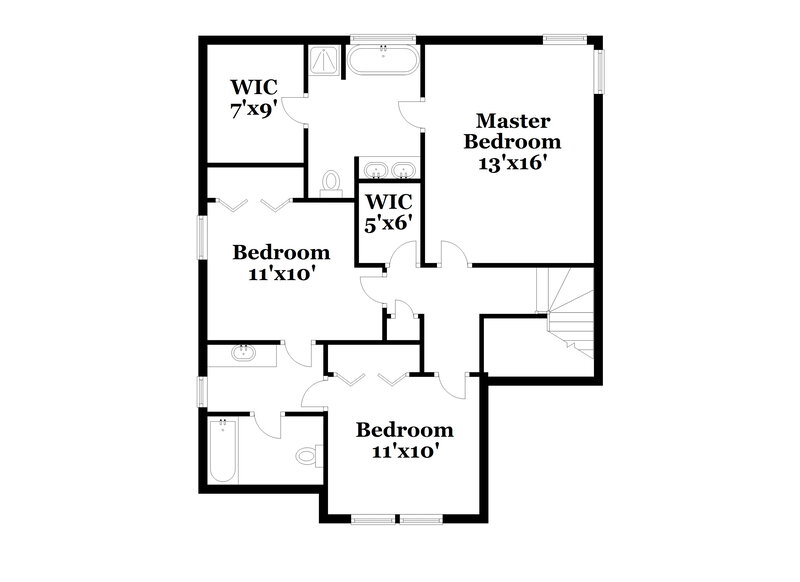 1,975/Mo, 2808 Smooth Stone Trl Raleigh, NC 27610 Floor Plan View 2