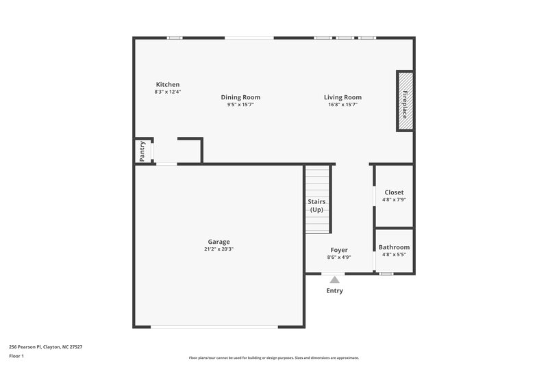 2,045/Mo, 256 Pearson Place Clayton, NC 27527 Floorplan View