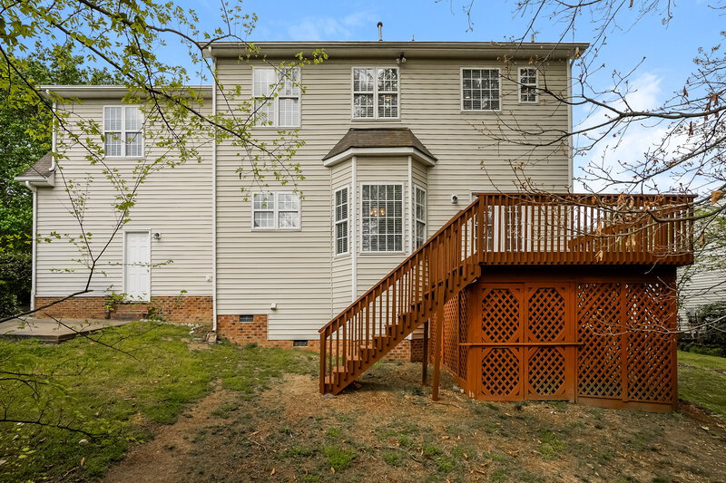 2,405/Mo, 5719 Peacenest Dr Raleigh, NC 27610 Rear View
