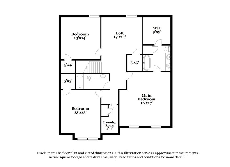 2,340/Mo, 3616 Waleback Ln Raleigh, NC 27610 Floor Plan View 2