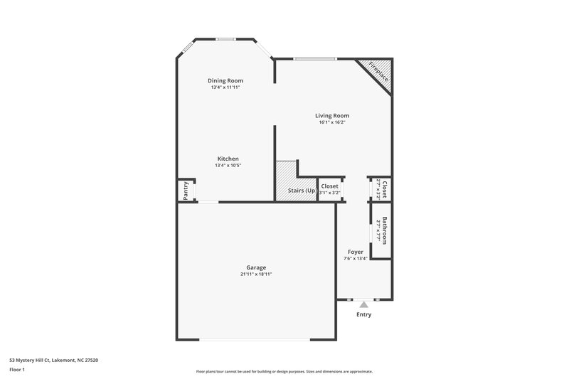 2,015/Mo, 53 Mystery Hill Ct Clayton, NC 27520 Floor Plan View