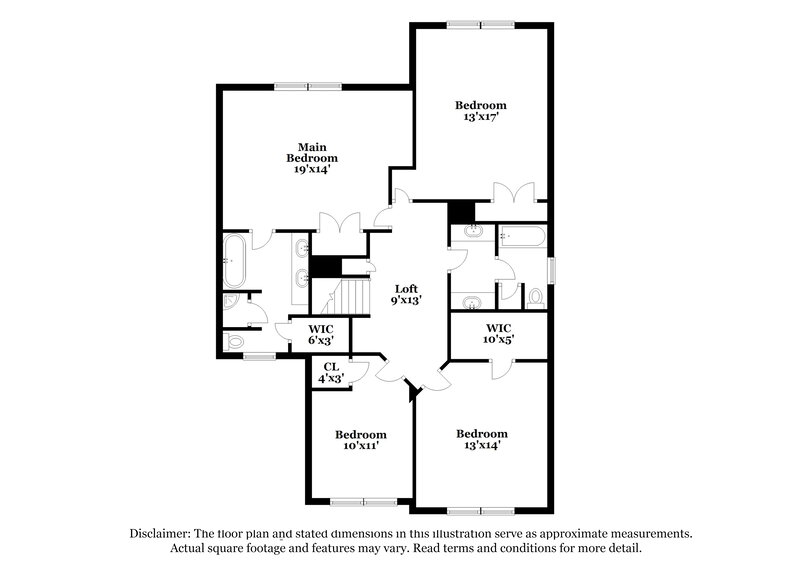 1,925/Mo, 6818 Spanglers Spring Way Raleigh, NC 27610 Floor Plan View 2