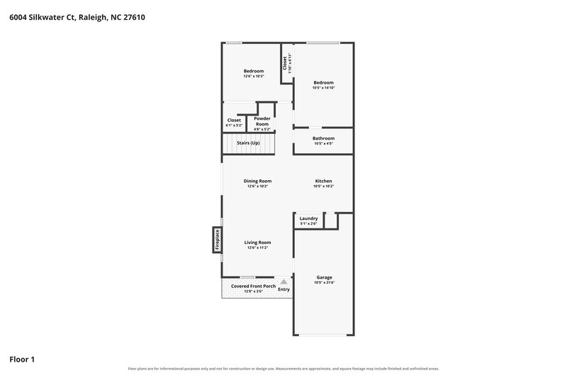 2,050/Mo, 6004 Silkwater Ct Raleigh, NC 27610 Floor Plan View