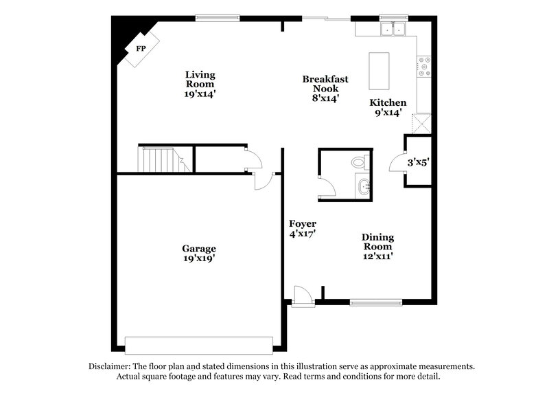 1,870/Mo, 5012 Watsonia Dr Zebulon, NC 27597 Floor Plan View 2